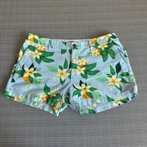 Old Navy blue floral shorts women's Size 10